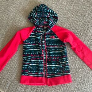 Girls toddler fleece sweater/jacket with hood